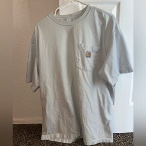 Carhartt Light Blue Short Sleeve Tee Casual Comfort